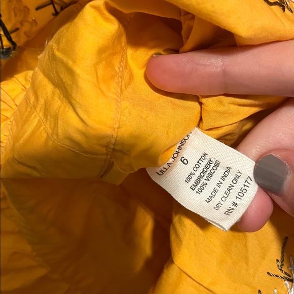 Ulla Johnson Pilar Peplum Top Papaya Orange Size 6 - Picture 11 of 12